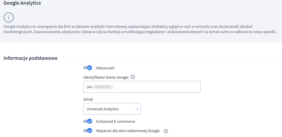 Optymalizacja SEO - Shoper - konfiguracja Google Analytics